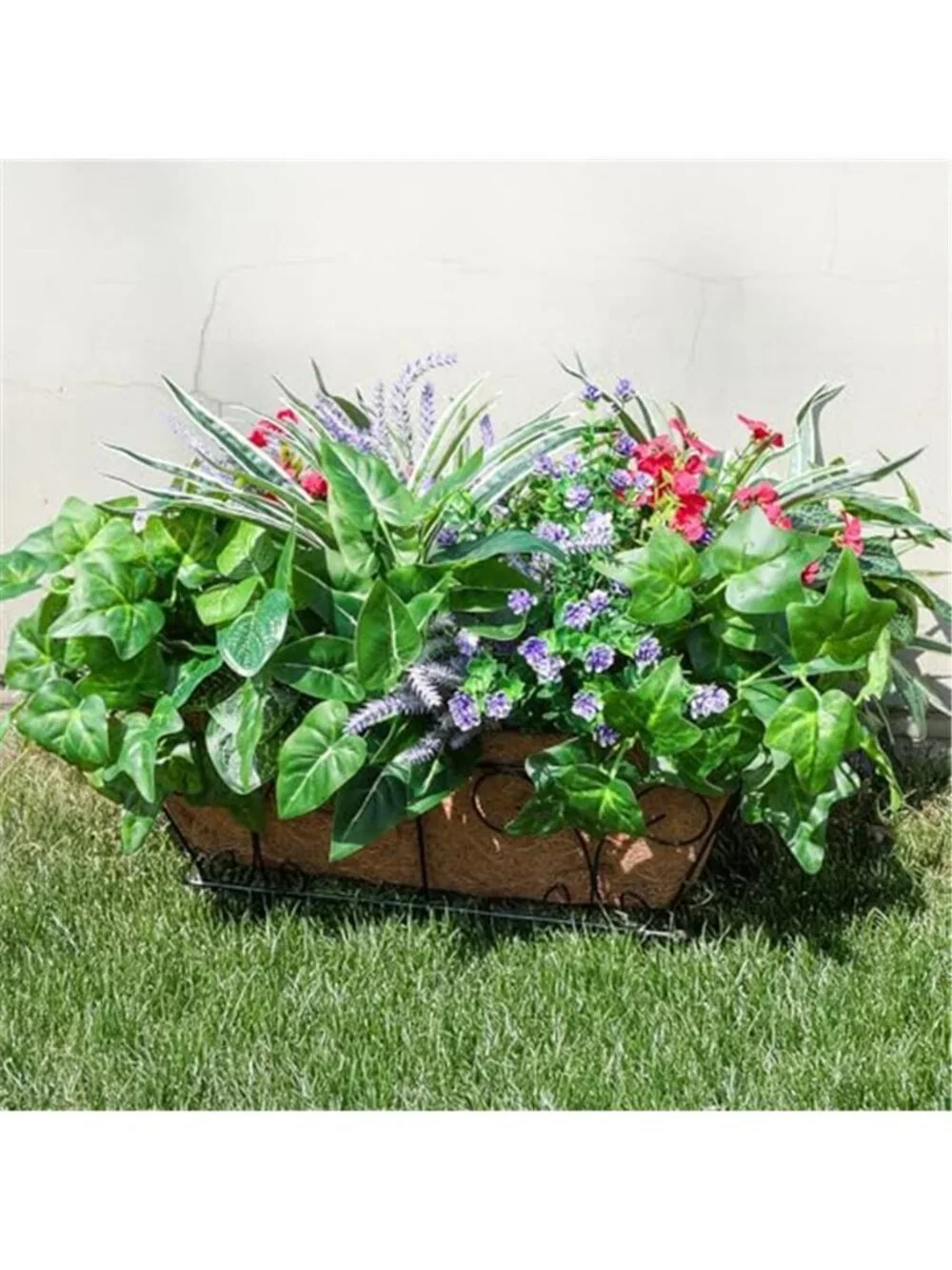 20PCS Fake Outdoor Plants UV Resistant Faux Greenery Flowers Garden Patio Decor